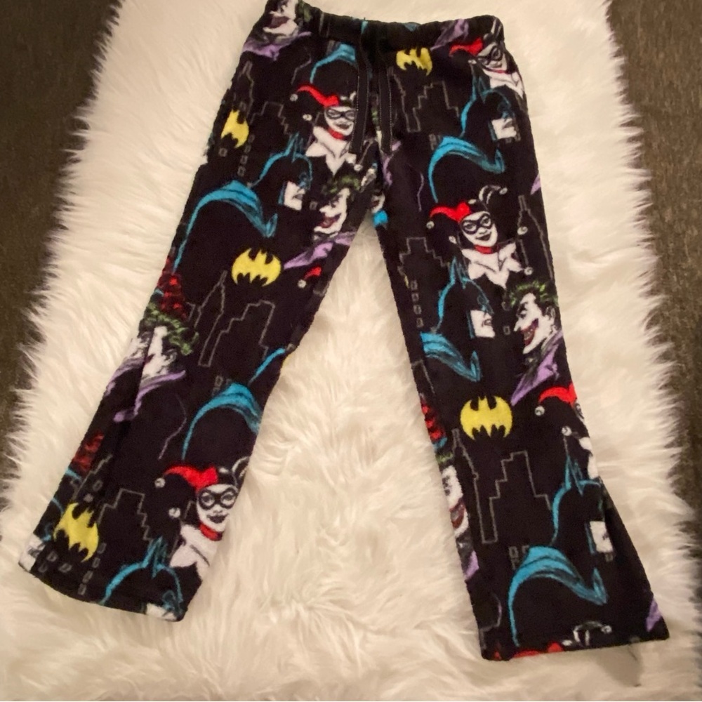 DC Comics Batman Joker Pajama Pants‎ Women’s Medium Lounge Sleepwear Drawstring